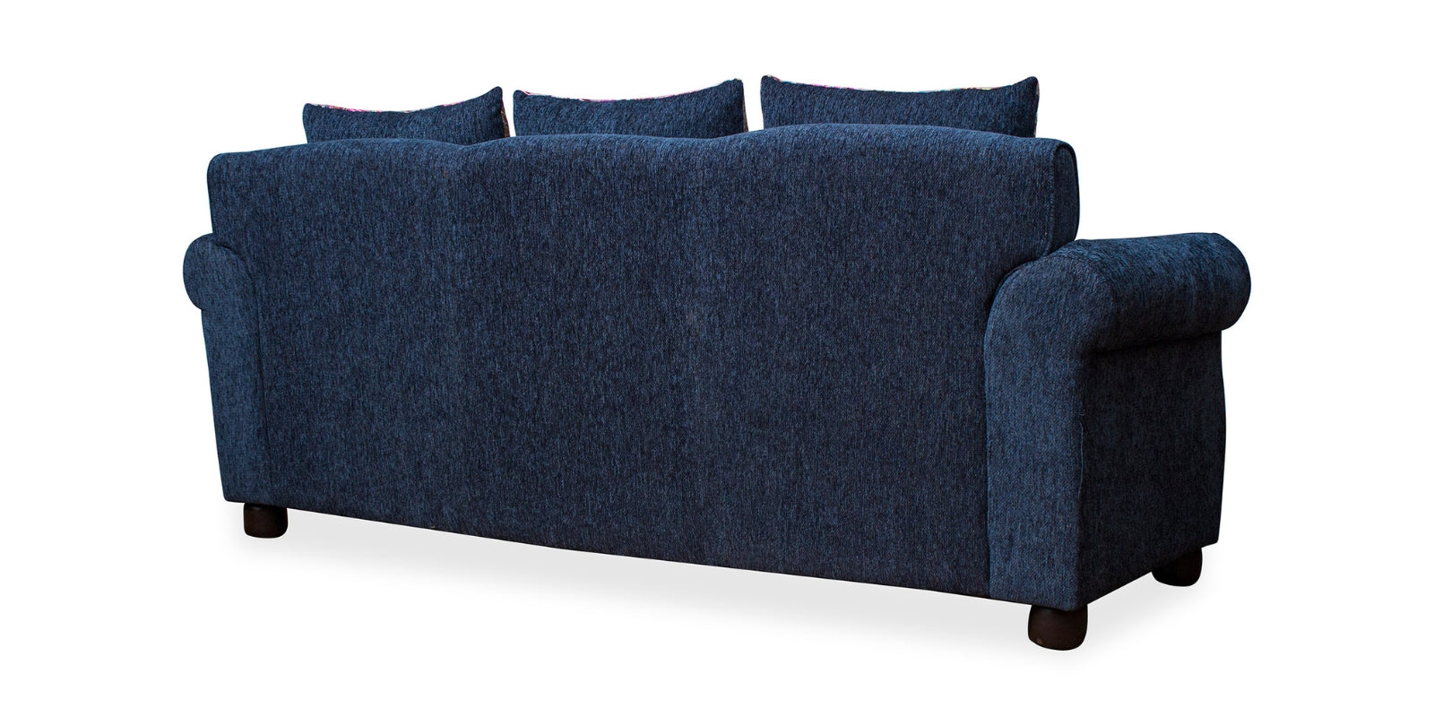 Muba Fabric 3 Seater Sofa In Royal Blue Colour - Febonic Living
