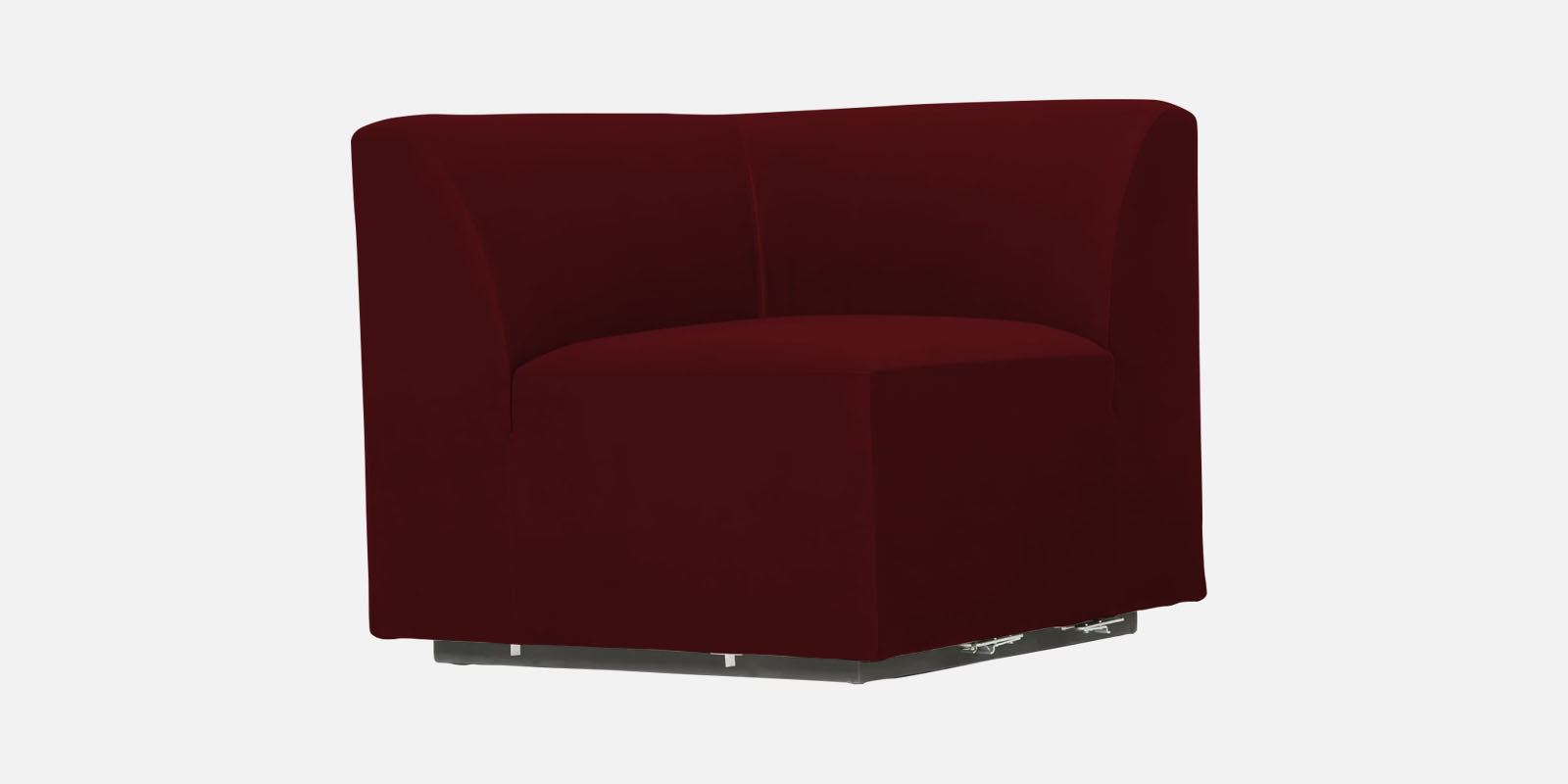 Bufa Velvet 2 Seater Sofa In Dark Maroon Colour - Febonic Living