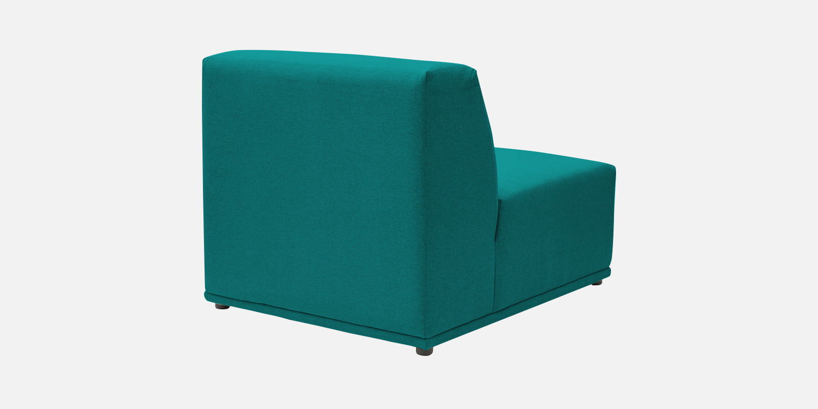 Adam Fabric LHS Sectional Sofa (3+Ottoman Lounger) In Sea green Colour - Febonic Living