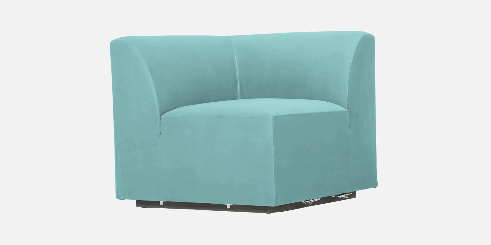 Bufa Velvet 3 Seater Sofa in Barmunda Aqua Blue Colour