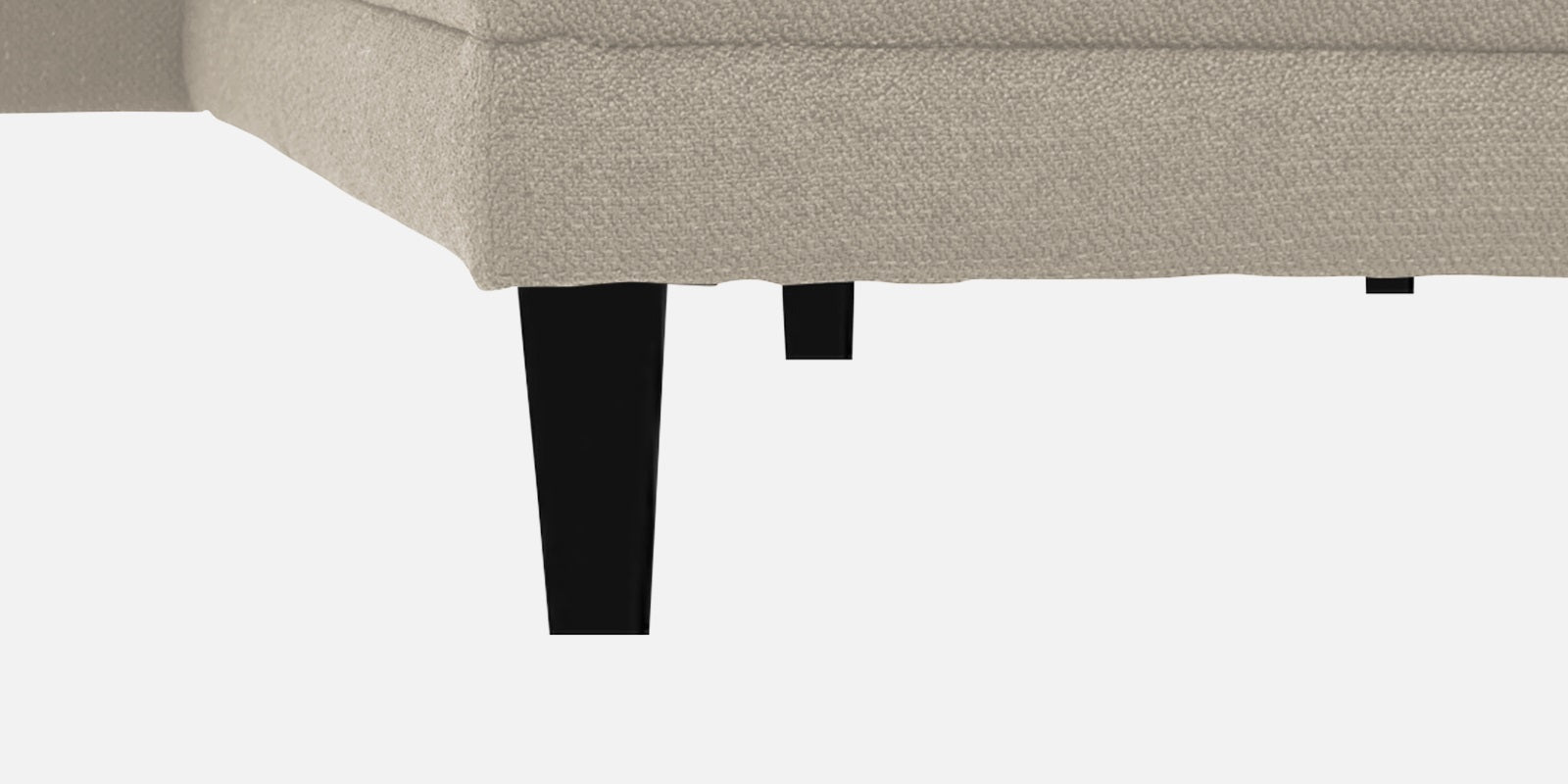 Ira Fabric RHS 6 Seater Convertible Sofa Cum Bed In Ivory Cream Colour - Febonic Living