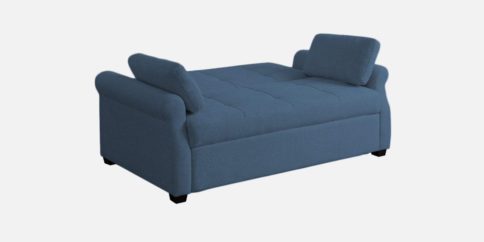 Fornia Fabric 2 Seater Pull Out Sofa Cum Bed In Light Blue Colour - Febonic Living