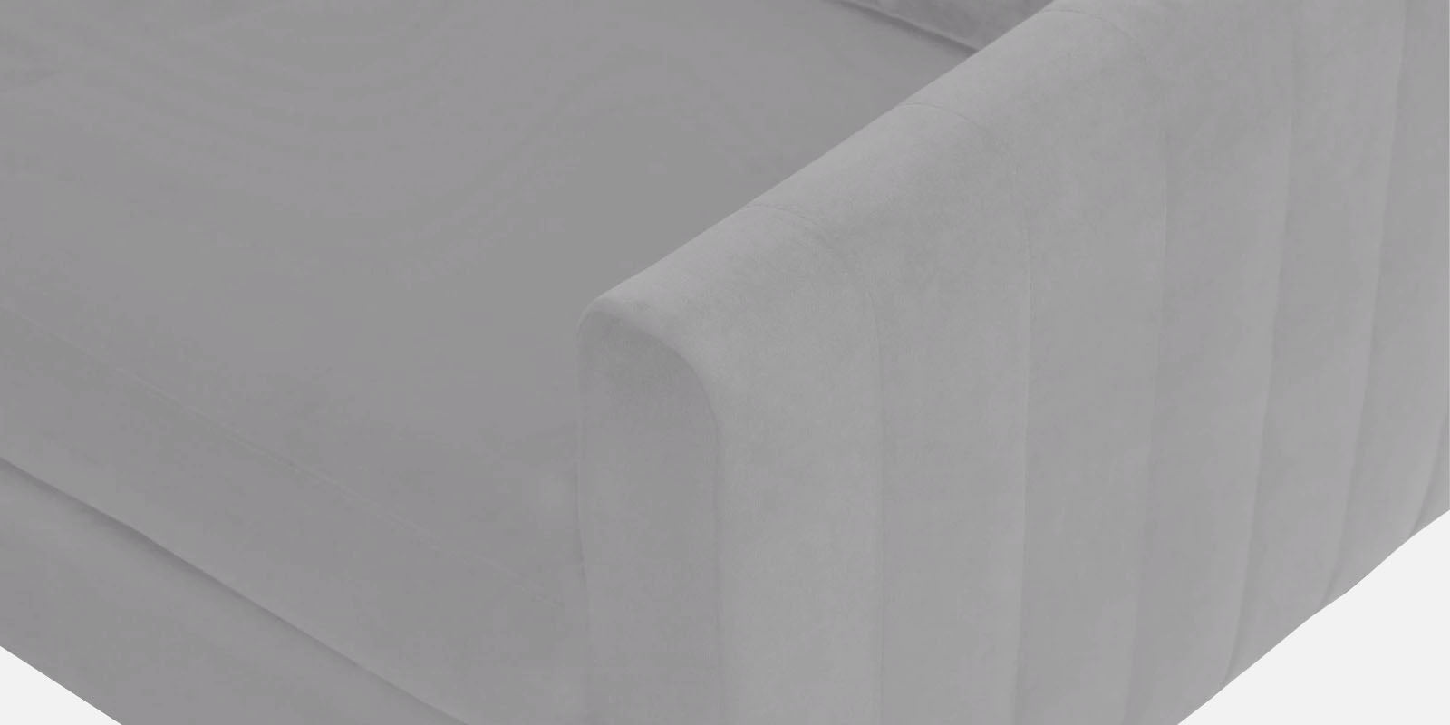 Haru Fabric LHS Sectional Sofa (2+Lounger) In Concrete Grey Colour - Febonic Living