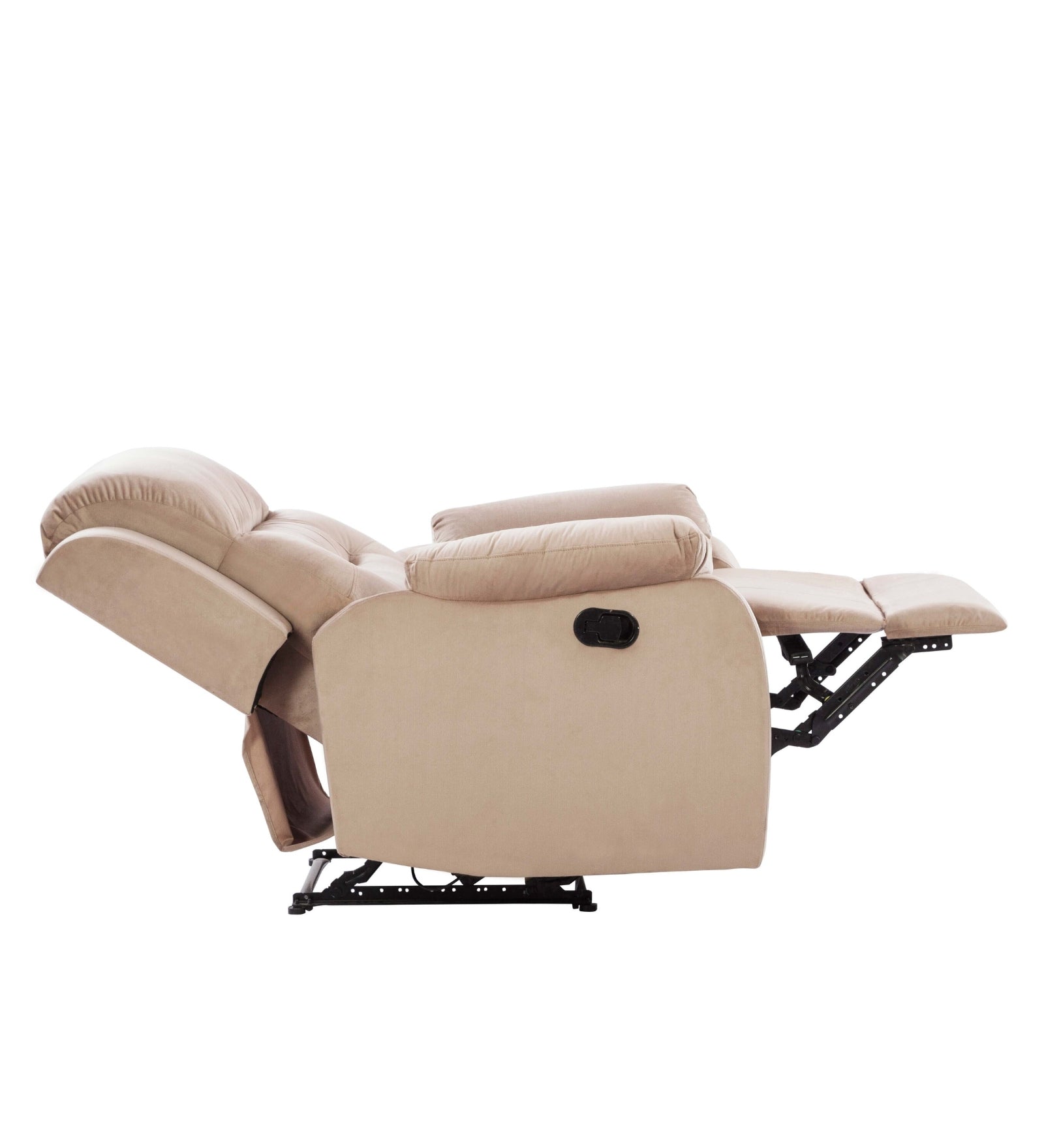 Yama Velvet 2 Seater Motorized Recliner In Camel Beige Colour - Febonic Living
