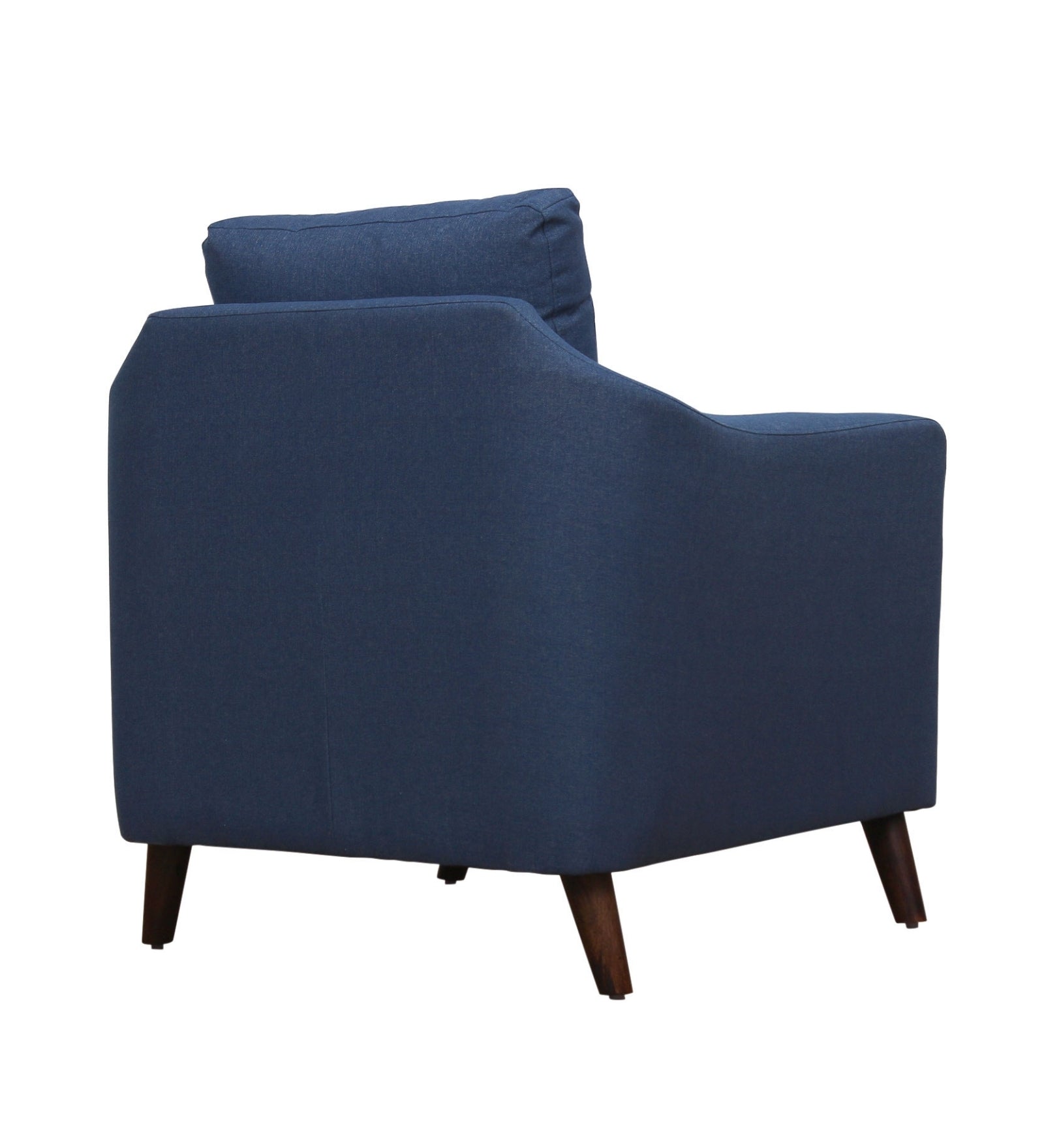 Cindy Fabric Arm Chair In Royal Blue Colour - Febonic Living
