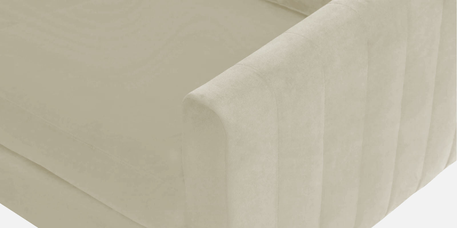 Haru Fabric RHS Sectional Sofa (2+Lounger) In Warm White Colour - Febonic Living