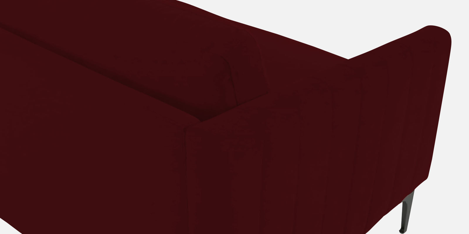 Haru Velvet 2 Seater Sofa in Dark Maroon Colour