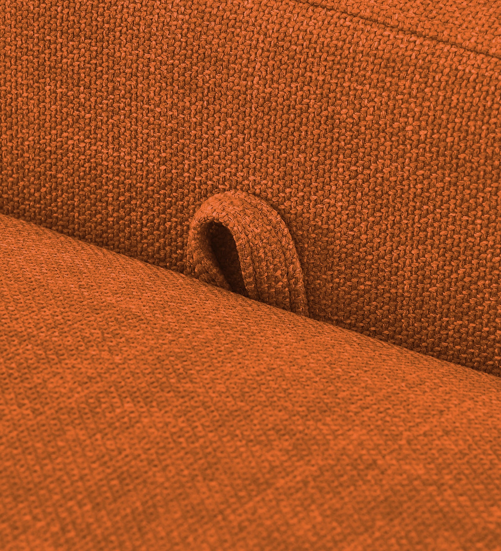 Cooper Fabric Storage Bench In Vivid Orange Colour - Febonic Living