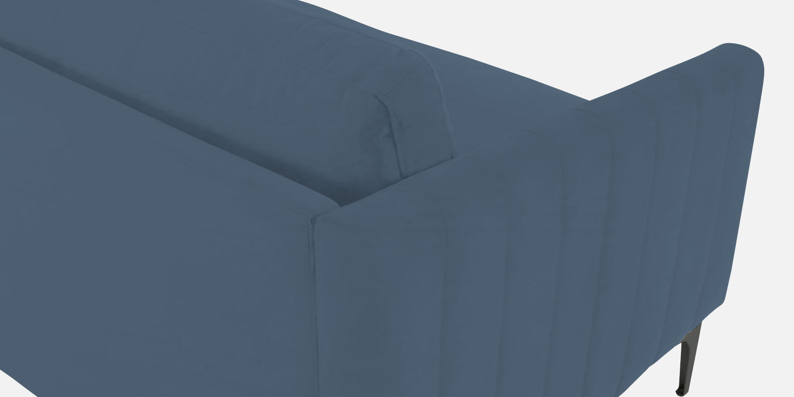Haru Velvet 3 Seater Sofa in Oxford Blue Colour