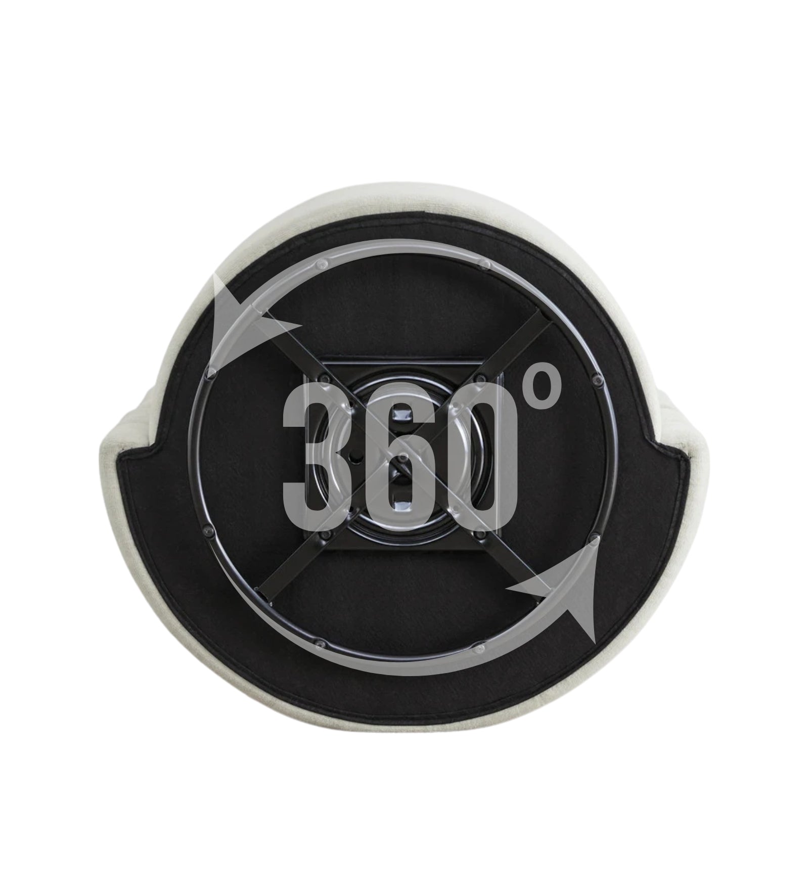 Molly Velvet Swivel Chair In Camel Beige Colour - Febonic Living