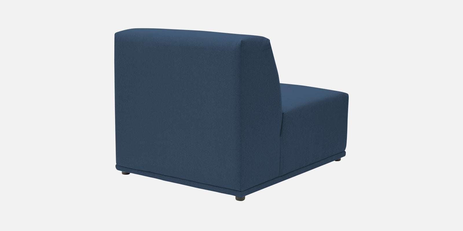 Adam Fabric LHS Sectional Sofa (3+Ottoman Lounger) In Light Blue Colour - Febonic Living