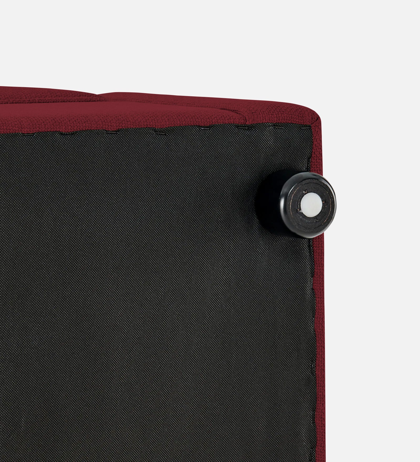 Cooper Fabric Storage Bench In Blood Maroon Colour - Febonic Living