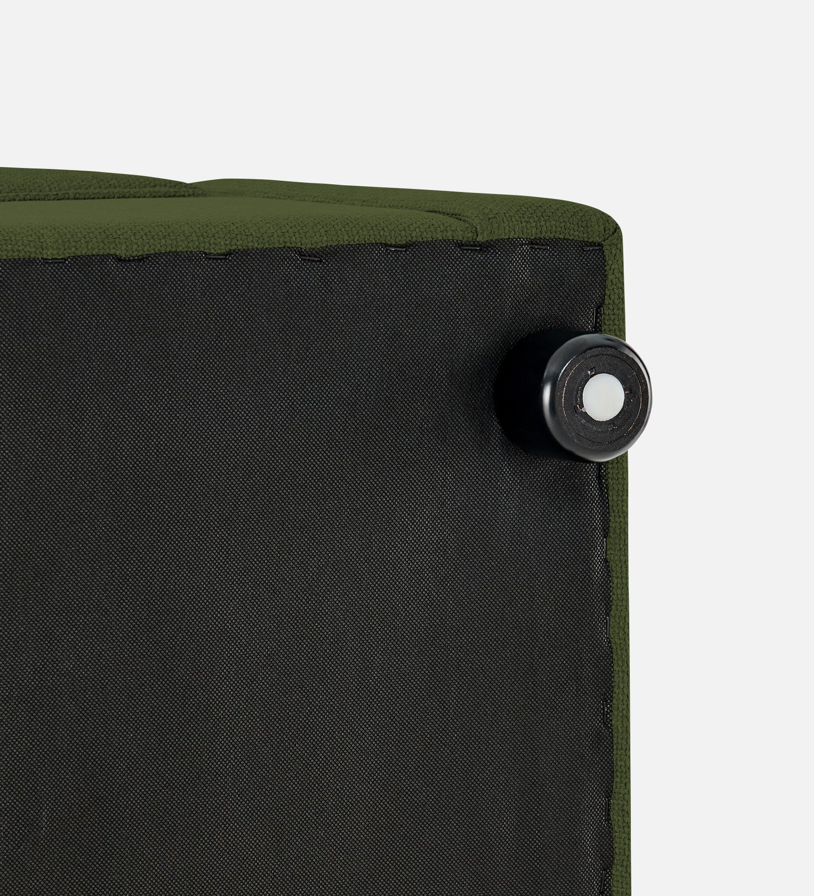 Cooper Fabric Storage Bench In Olive Green Colour - Febonic Living
