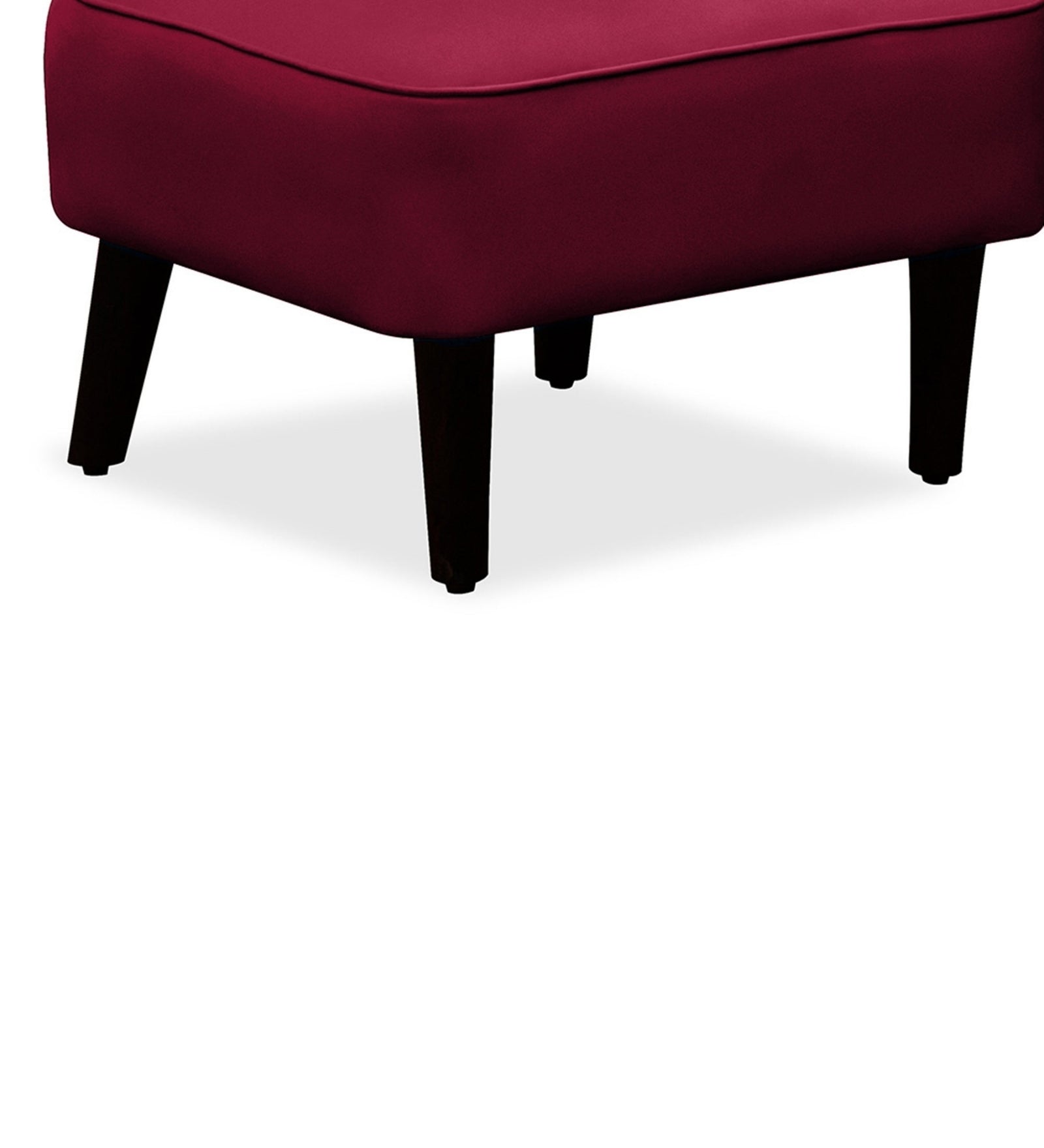Robby Velvet Slipper Chair in Cherry Red Colour - Febonic Living