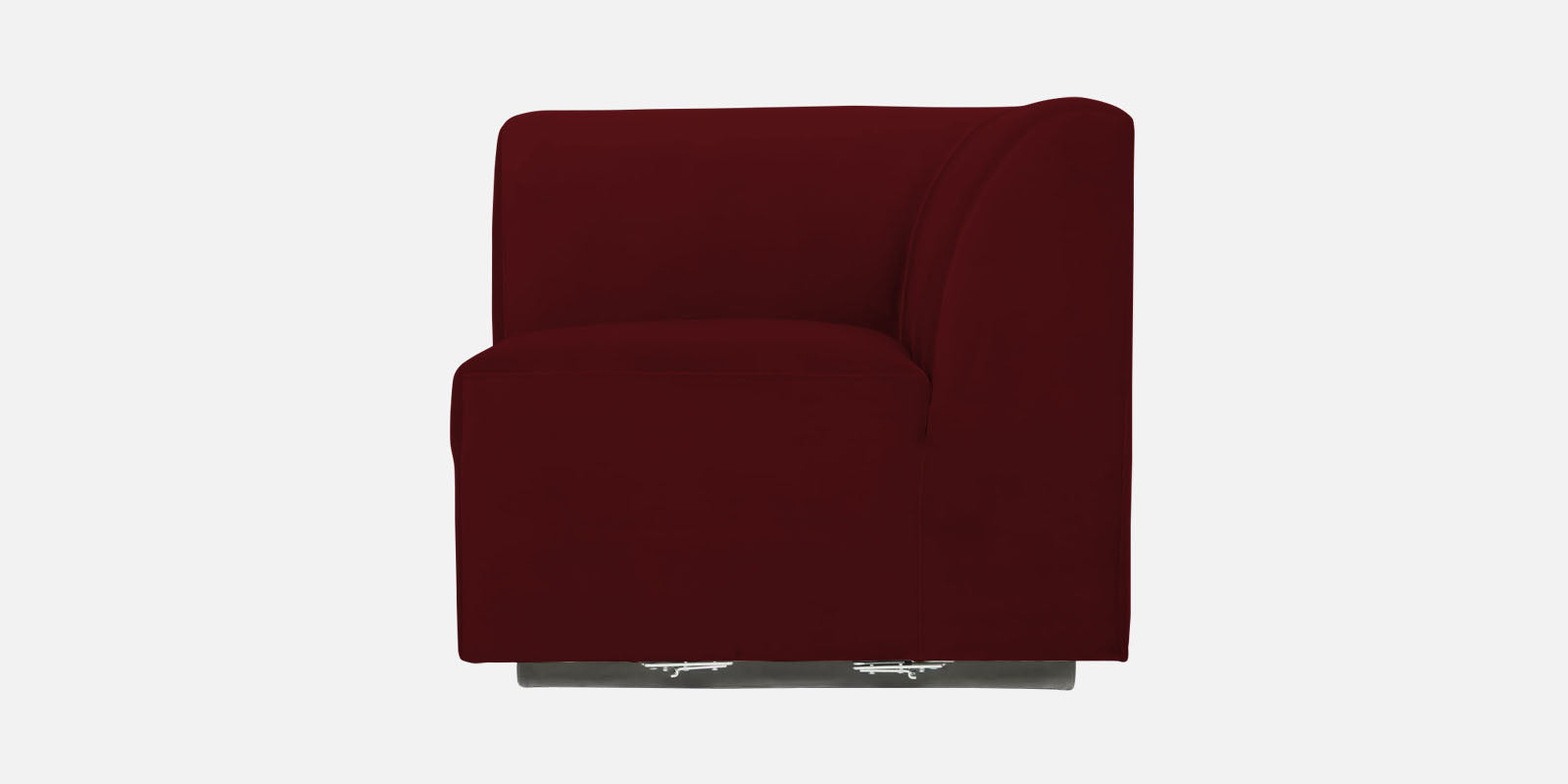 Bufa Velvet 2 Seater Sofa In Dark Maroon Colour - Febonic Living