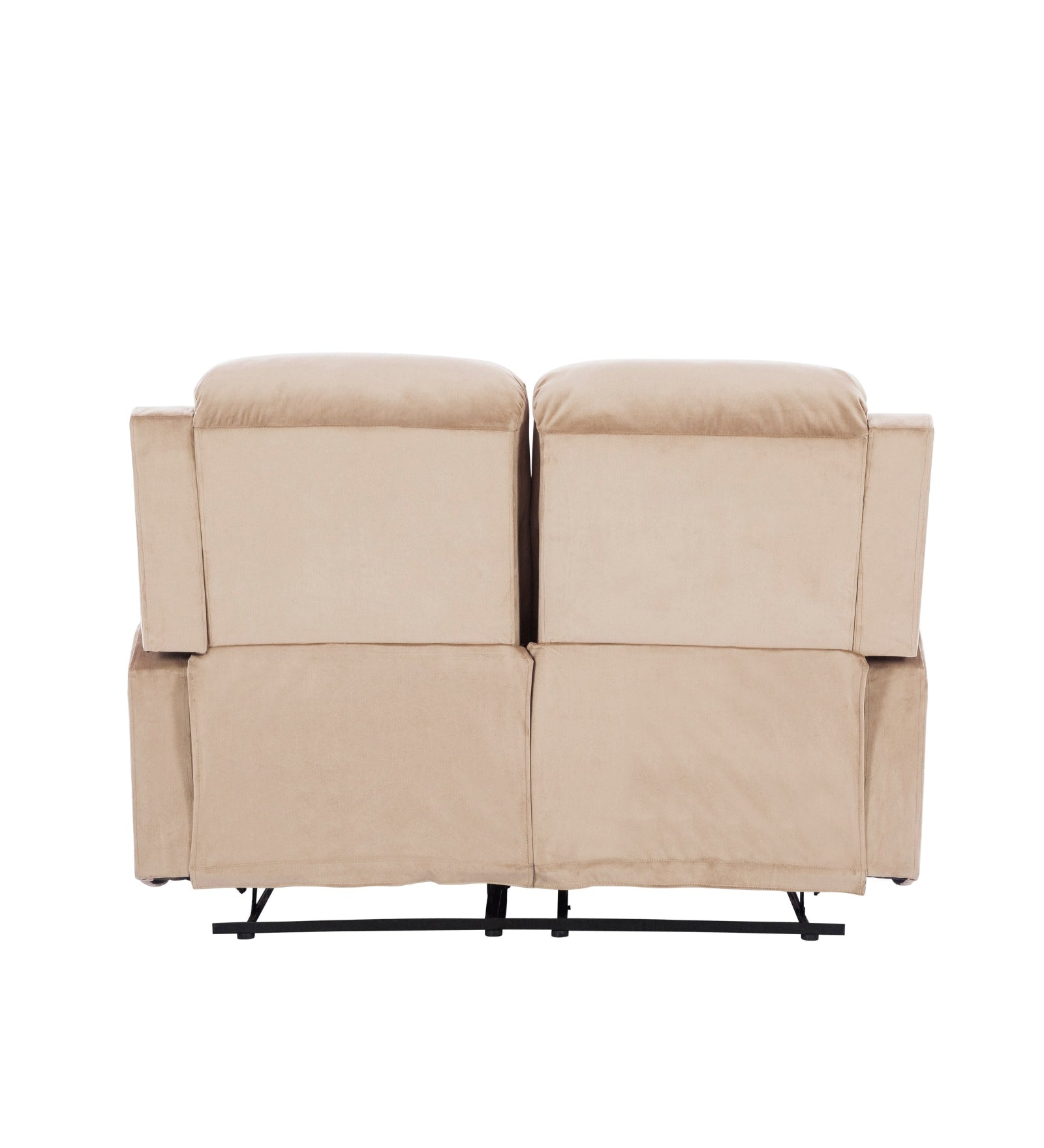 Yama Velvet 2 Seater Motorized Recliner In Camel Beige Colour - Febonic Living