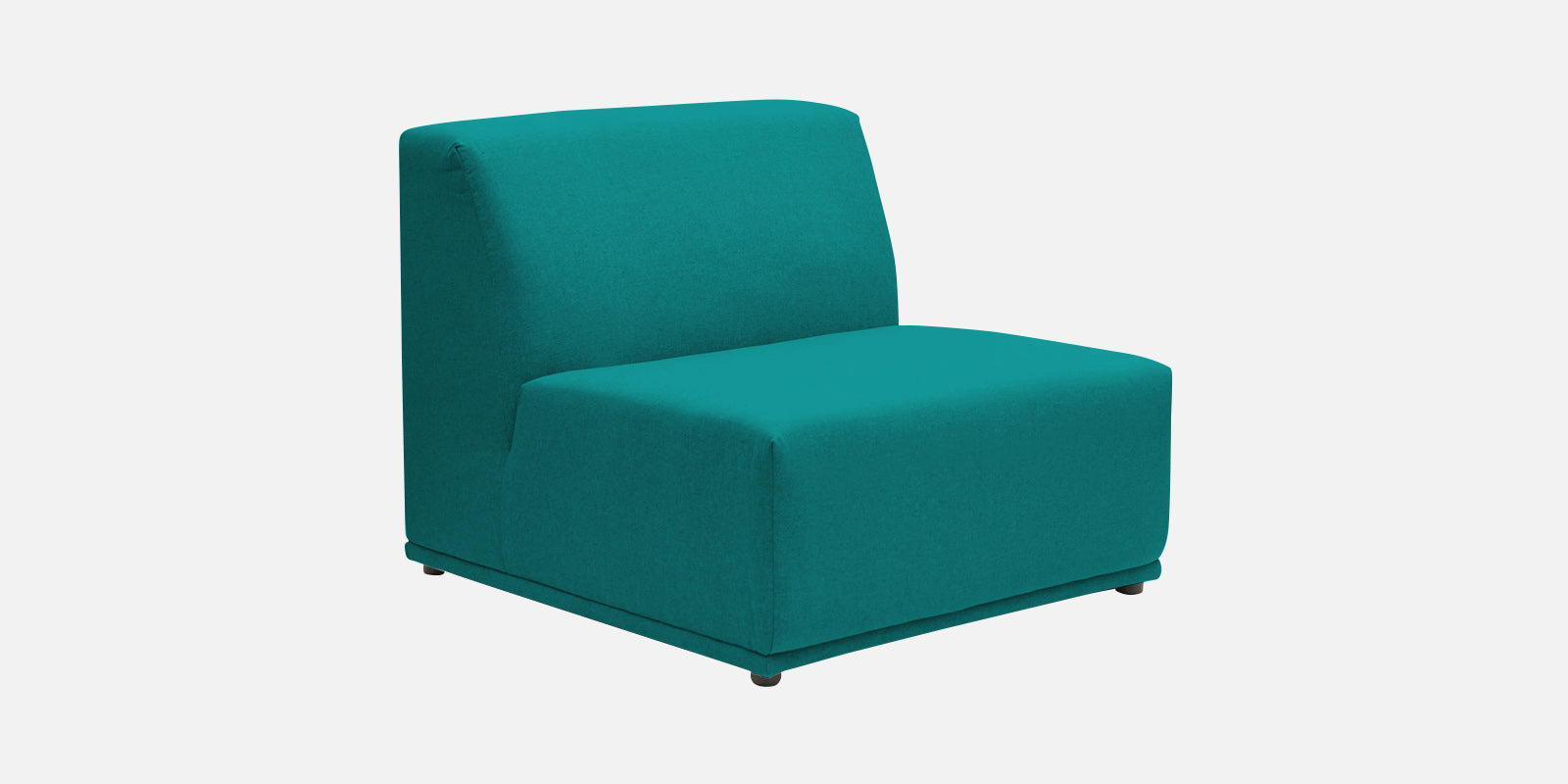 Adam Fabric RHS Sectional Sofa (3+Ottoman Lounger) In Sea green Colour - Febonic Living