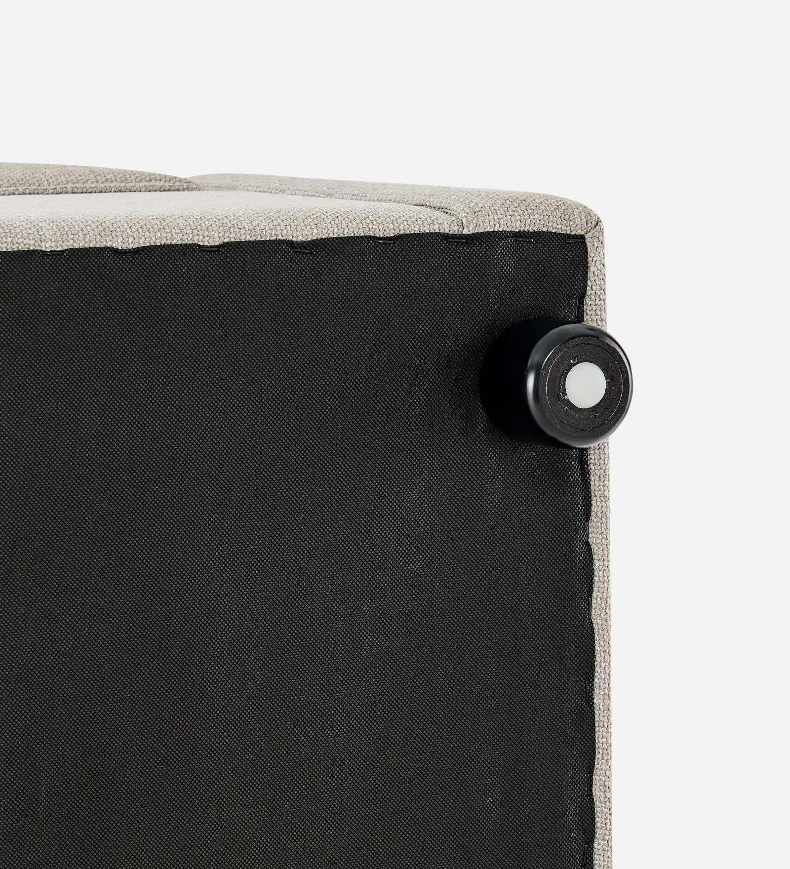 Cooper Fabric Storage Bench In Ash Grey Colour - Febonic Living