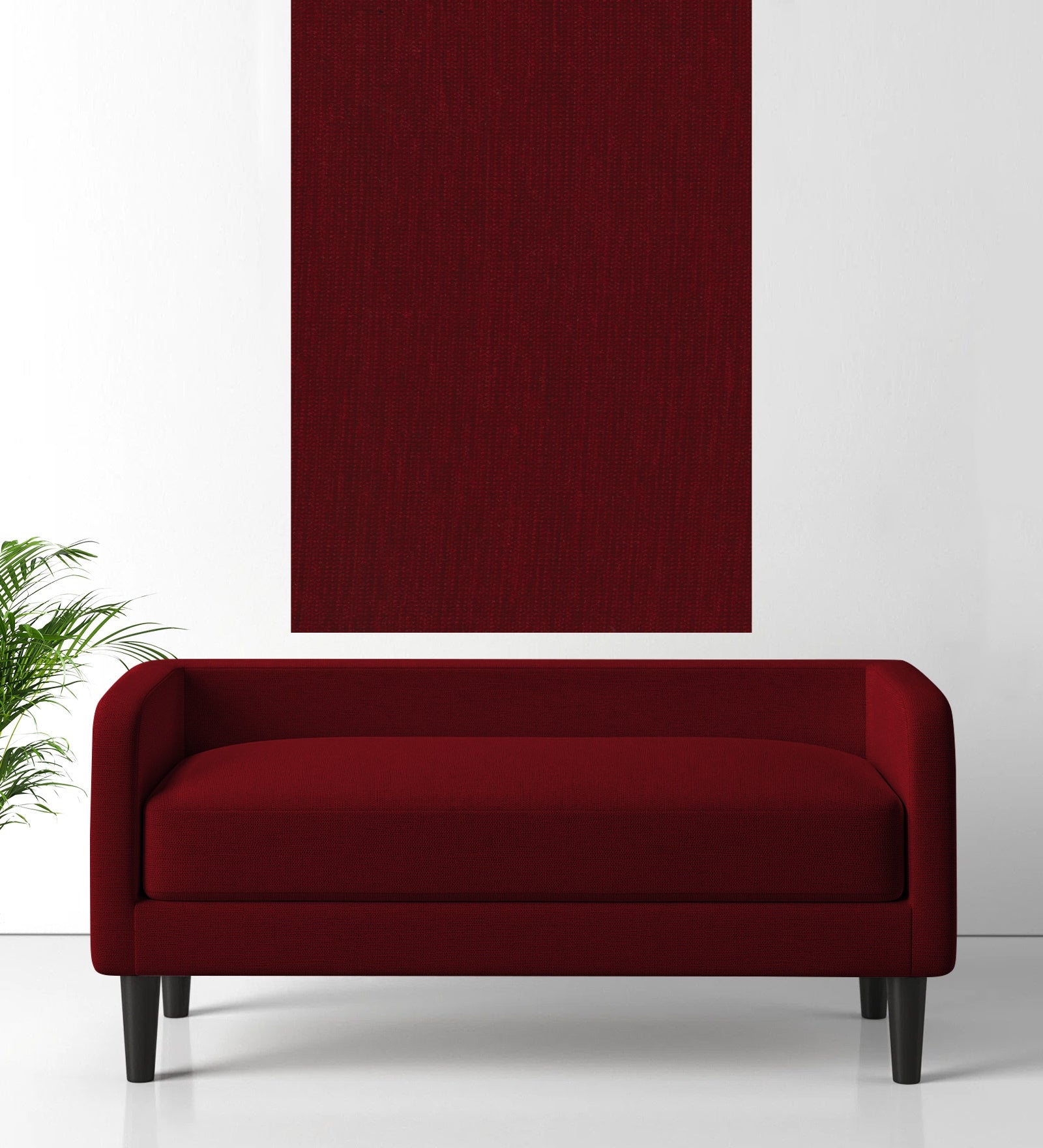 Polycotton Beso Fabric Ruby Red 119 Code - Febonic Living