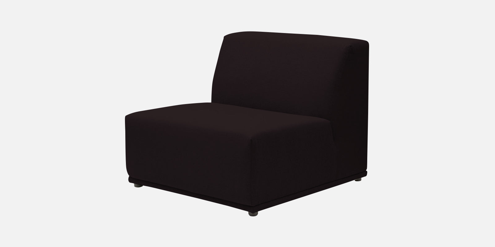 Adam Fabric LHS Sectional Sofa (3+Ottoman Lounger) In Cara Brown Colour - Febonic Living
