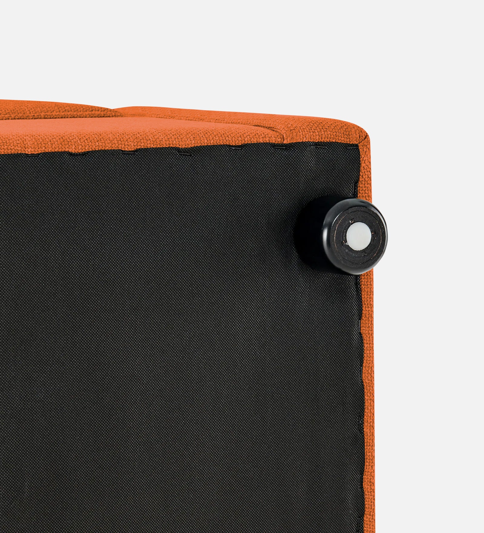 Cooper Fabric Storage Bench In Vivid Orange Colour - Febonic Living