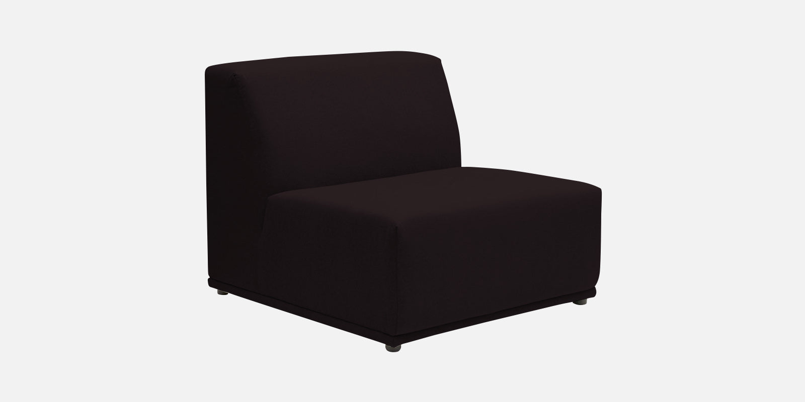 Adam Fabric RHS Sectional Sofa (3+Ottoman Lounger) In Cara Brown Colour - Febonic Living