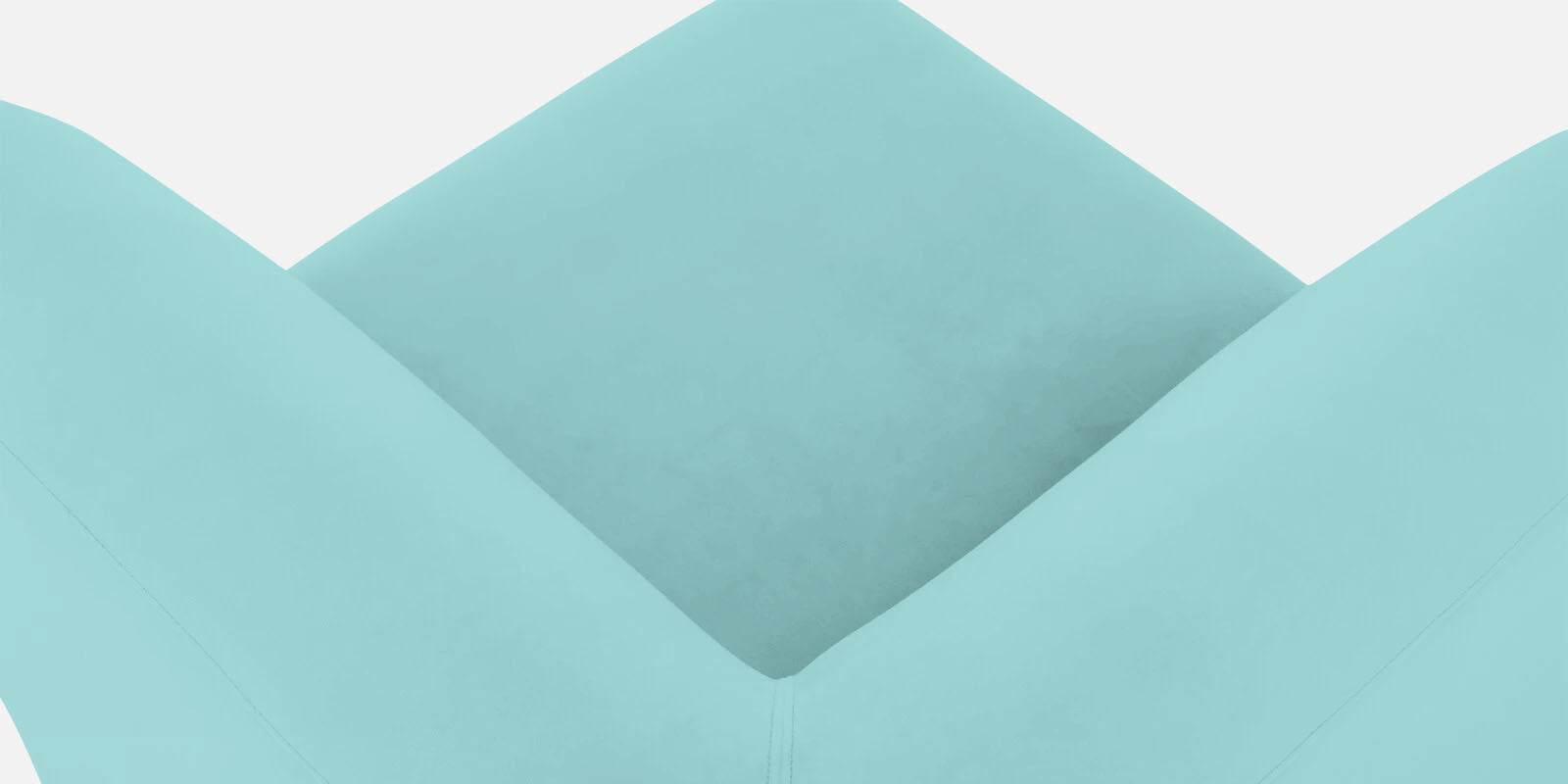 Bufa Velvet 3 Seater Sofa in Barmunda Aqua Blue Colour