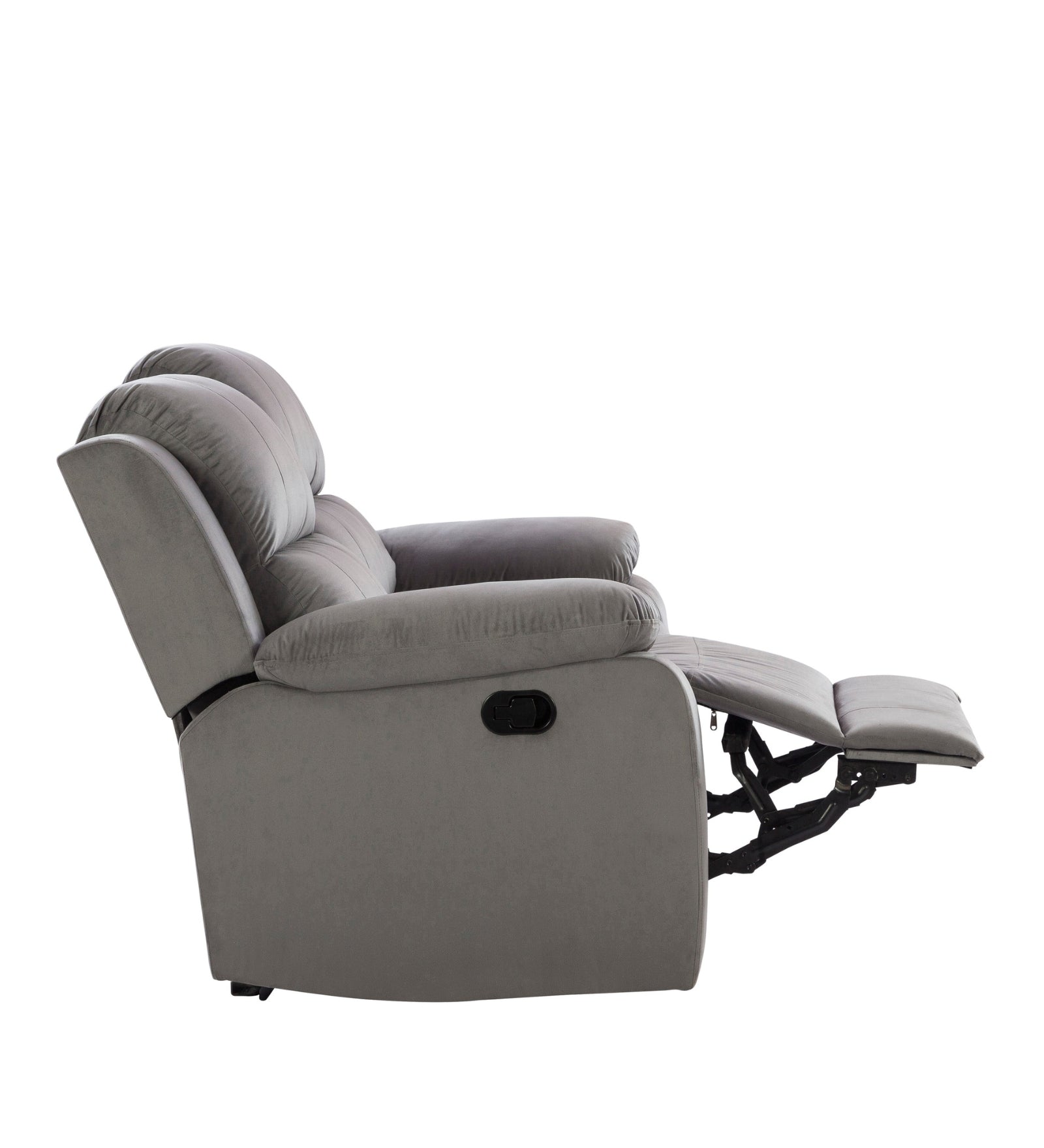 Newton Velvet 2 Seater Motorized Recliner In Concrete Grey Colour - Febonic Living
