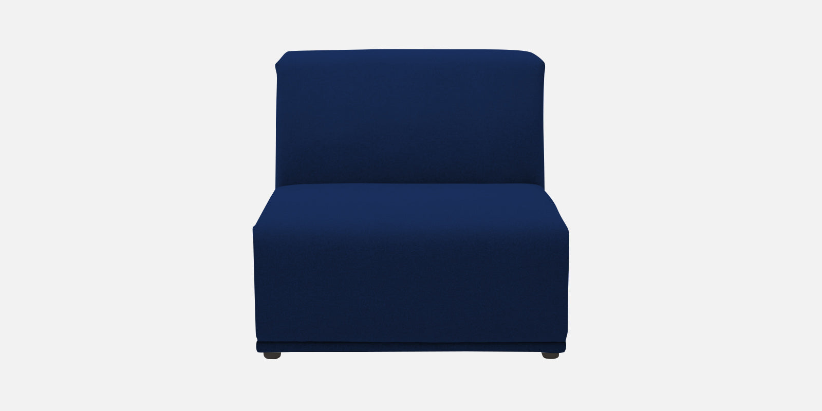 Adam Fabric LHS Sectional Sofa (3+Ottoman Lounger) In Royal Blue Colour - Febonic Living