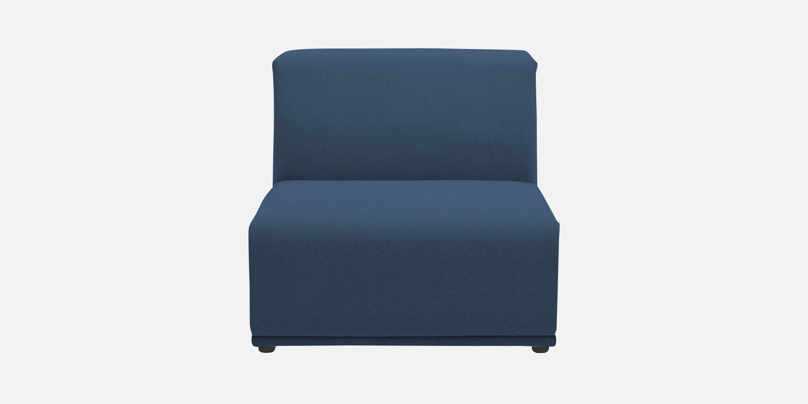 Adam Fabric RHS Sectional Sofa (3+Ottoman Lounger) In Light Blue Colour - Febonic Living