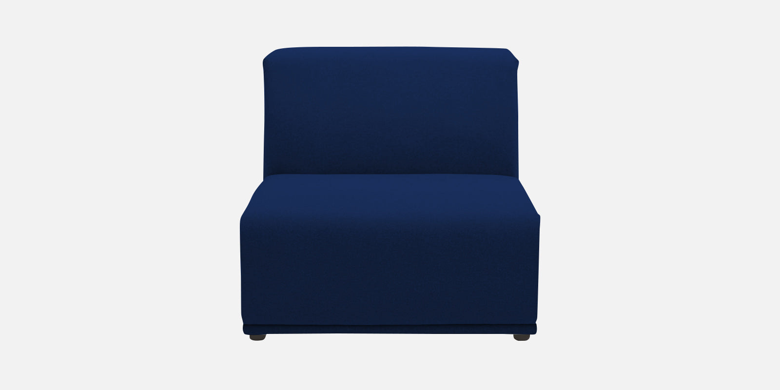 Adam Fabric RHS Sectional Sofa (3+Ottoman Lounger) In Royal Blue Colour - Febonic Living