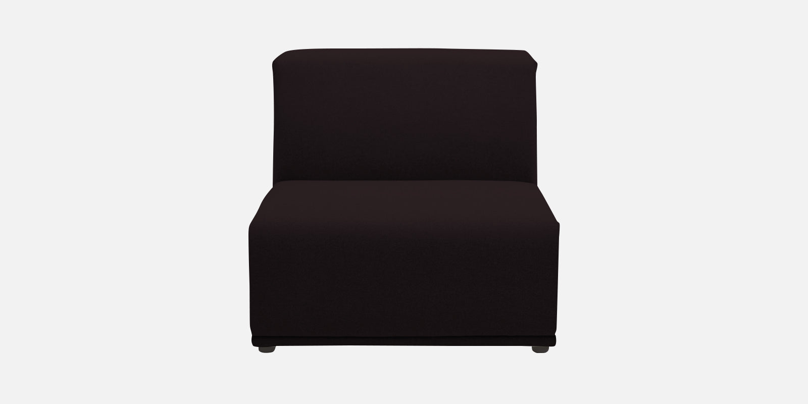 Adam Fabric RHS Sectional Sofa (3+Ottoman Lounger) In Cara Brown Colour - Febonic Living