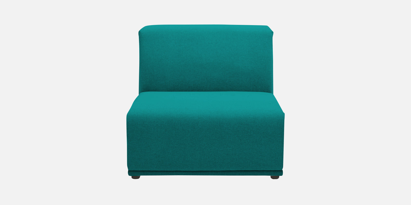 Adam Fabric RHS Sectional Sofa (3+Ottoman Lounger) In Sea green Colour - Febonic Living