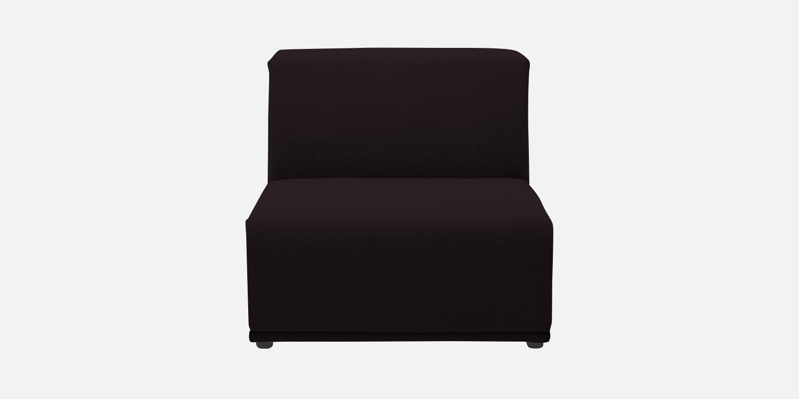 Adam Fabric LHS Sectional Sofa (3+Ottoman Lounger) In Cara Brown Colour - Febonic Living
