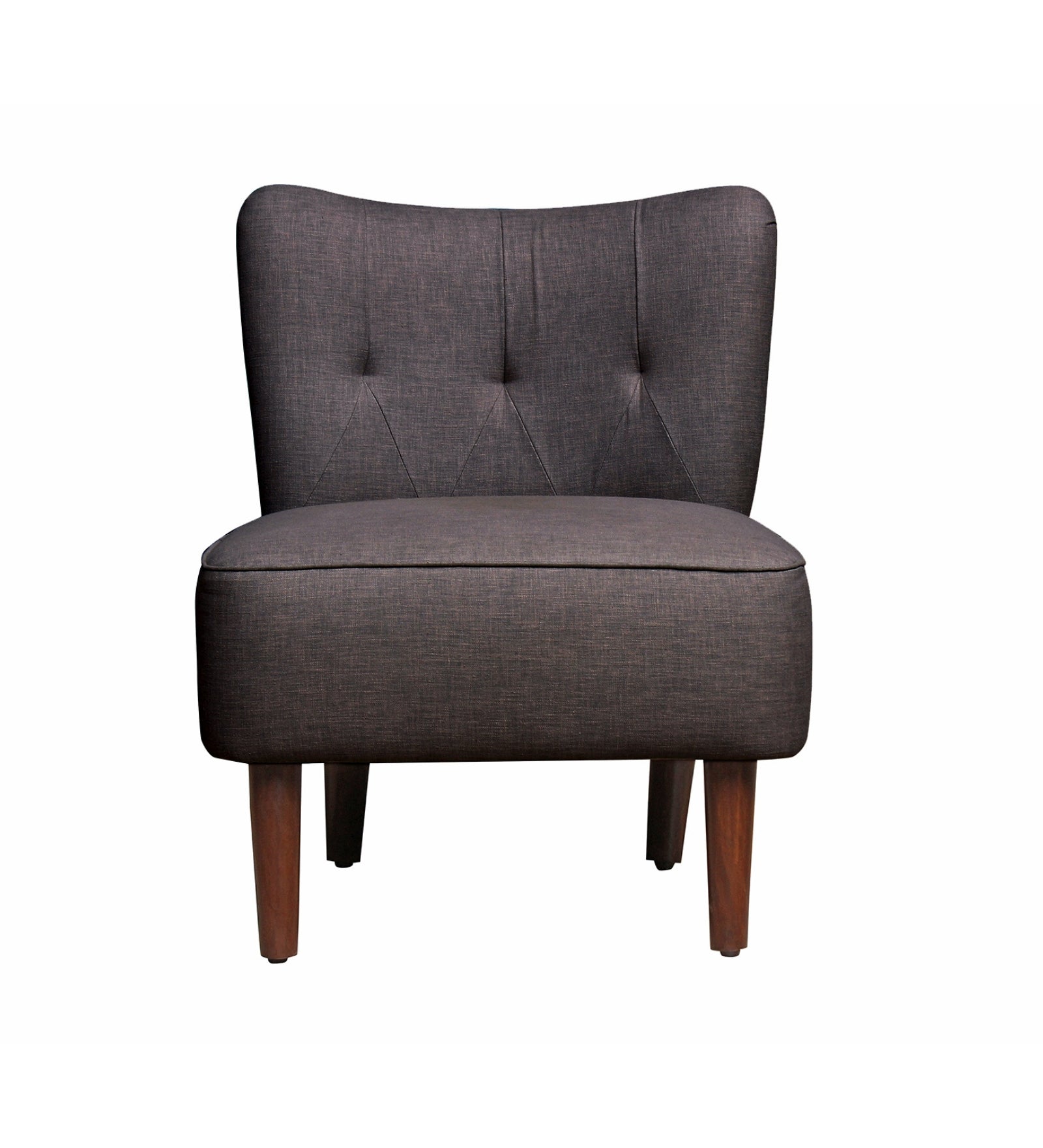 Lola Fabric Slipper Chair in Cara Brown Colour - Febonic Living