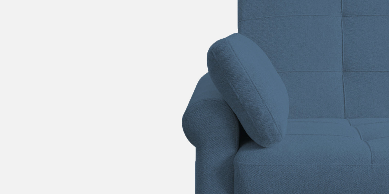 Fornia Fabric 3 Seater Pull Out Sofa Cum Bed In Light Blue Colour - Febonic Living