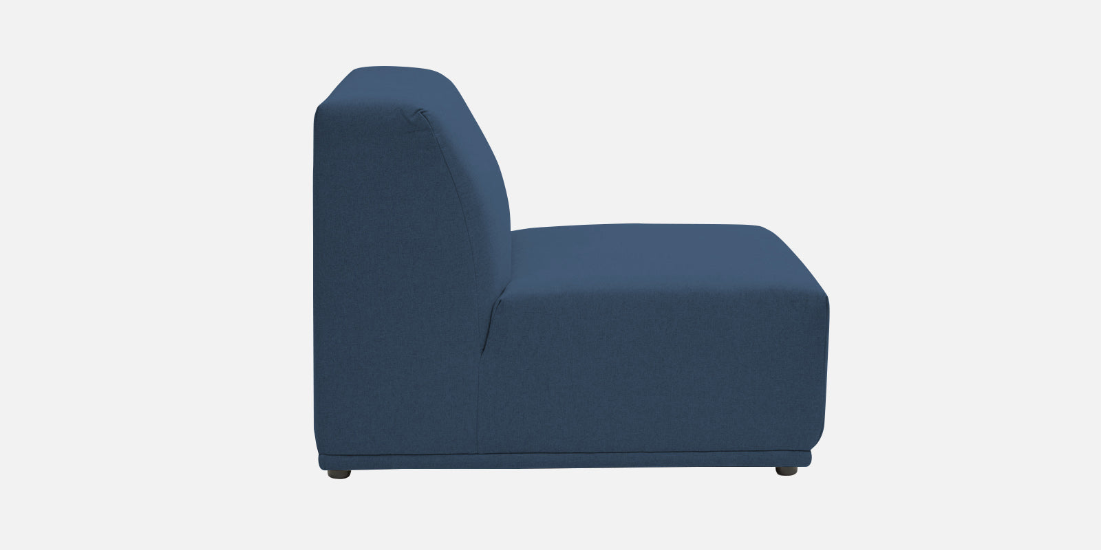 Adam Fabric RHS Sectional Sofa (3+Ottoman Lounger) In Light Blue Colour - Febonic Living