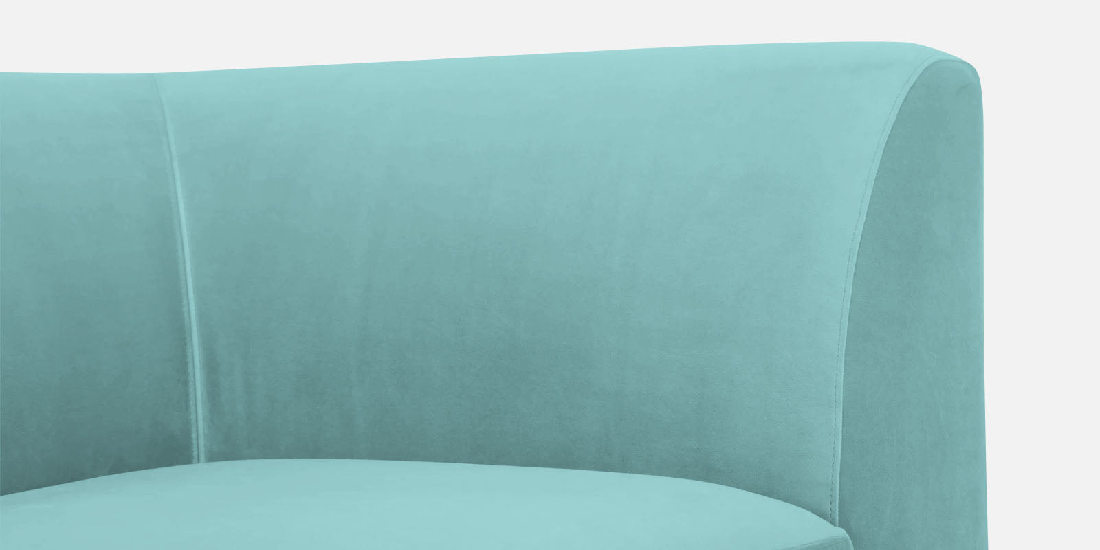 Bufa Velvet 2 Seater Sofa In Aqua Blue Colour - Febonic Living