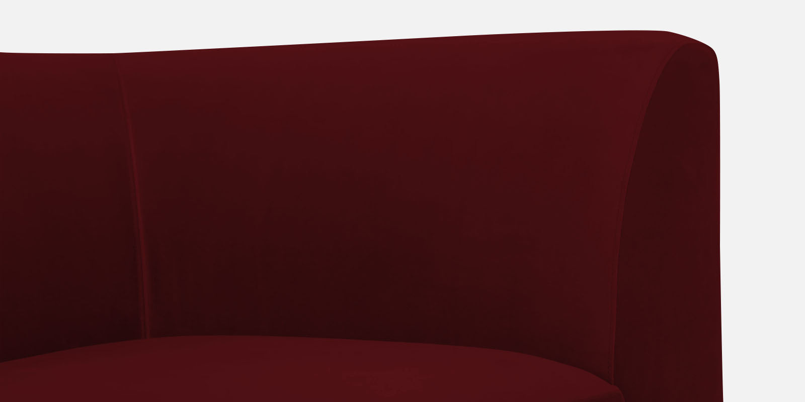 Bufa Velvet 2 Seater Sofa In Dark Maroon Colour - Febonic Living