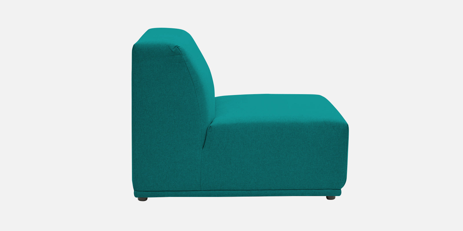 Adam Fabric RHS Sectional Sofa (3+Ottoman Lounger) In Sea green Colour - Febonic Living