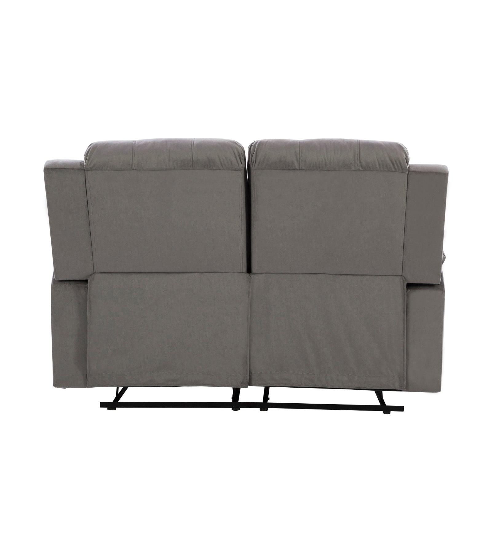 Newton Velvet 2 Seater Motorized Recliner In Concrete Grey Colour - Febonic Living