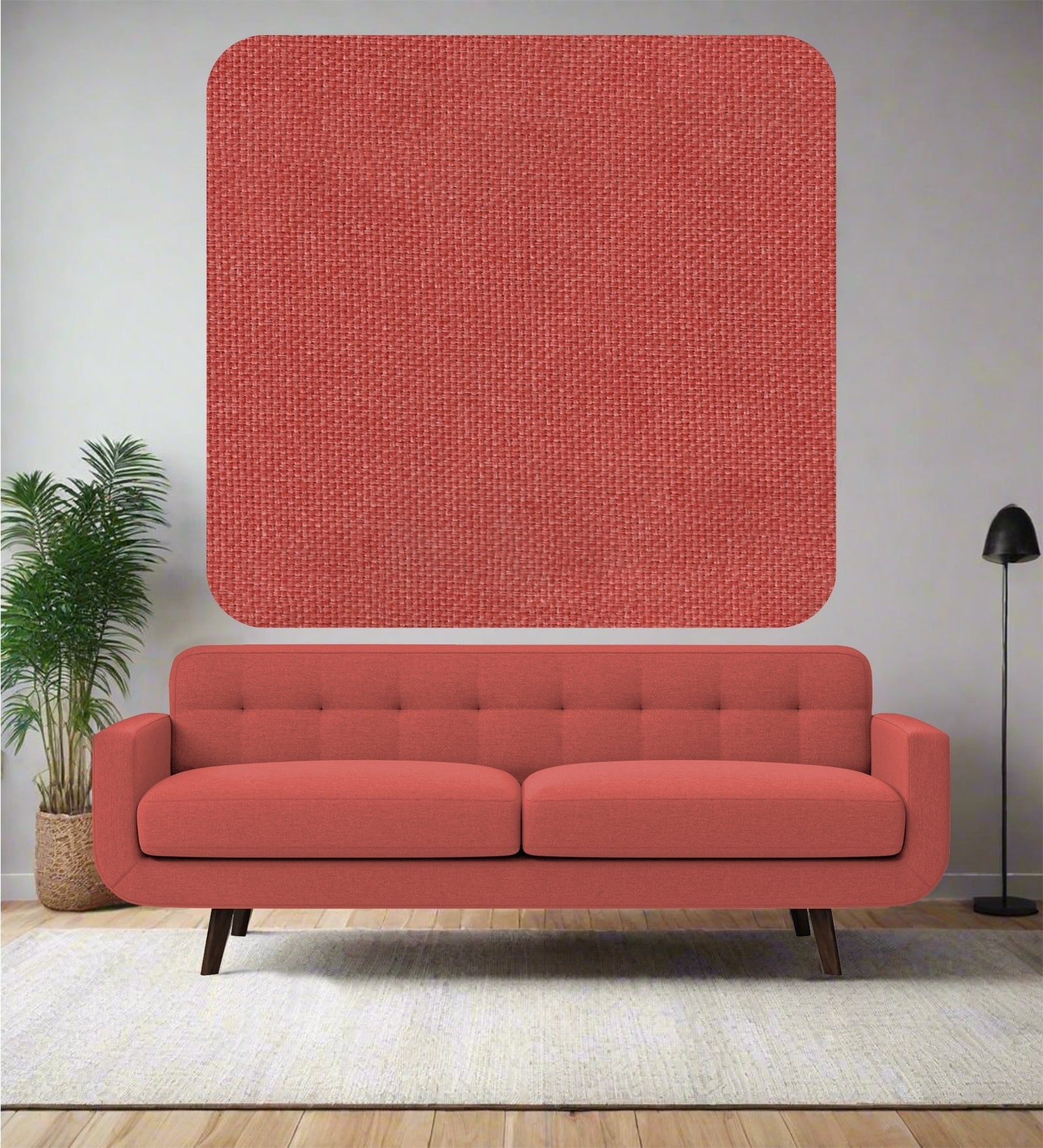 Lenin Crypto Fabric Salmon Pink 114 Code - Febonic Living