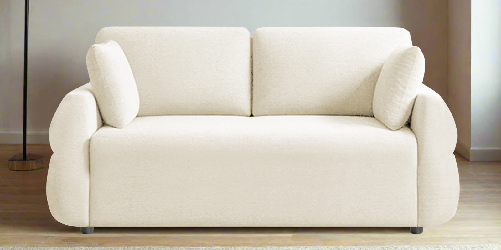 Jack Fabric 2 Seater Sofa In Ivory Cream Colour - Febonic Living