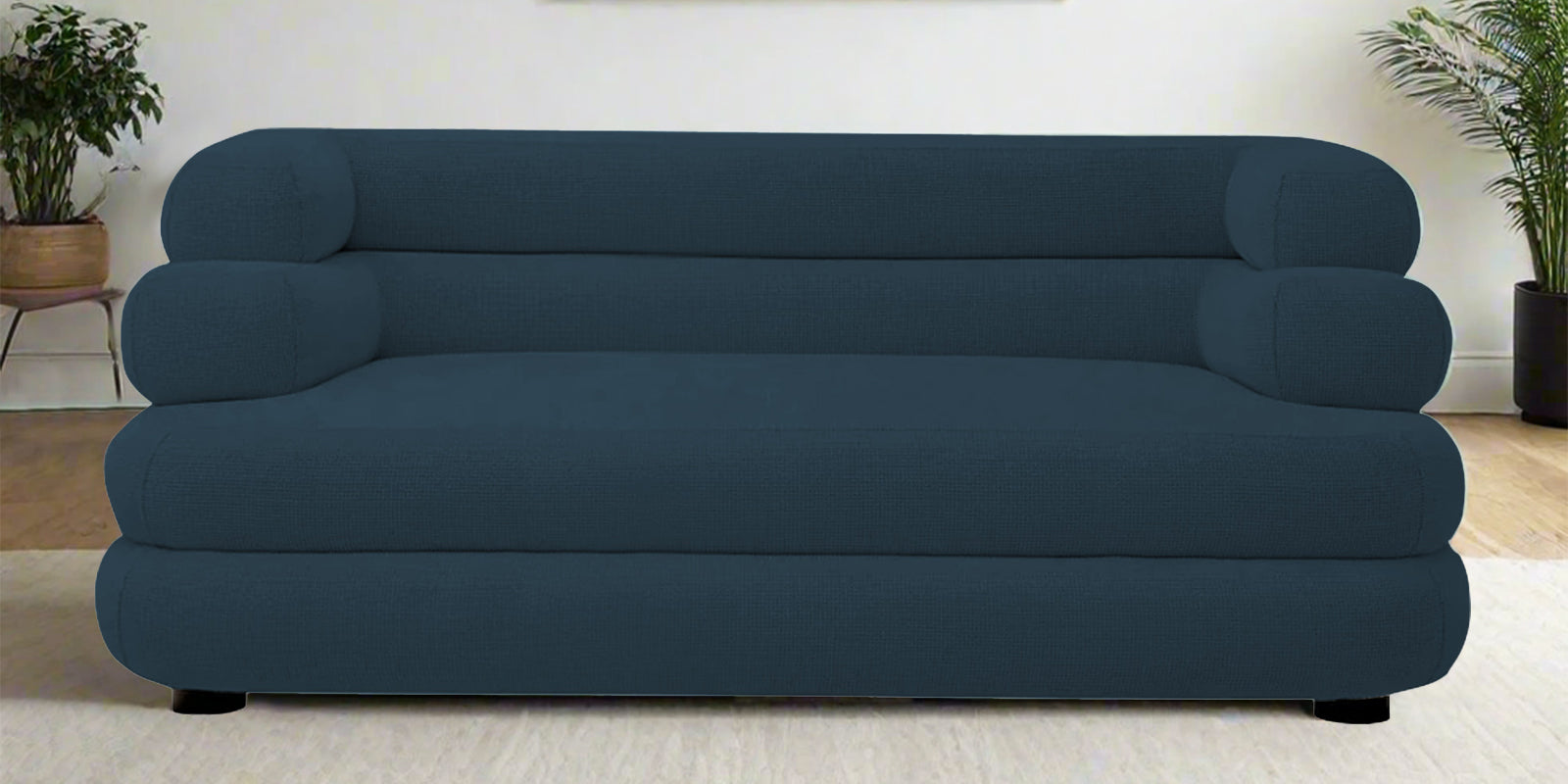 Wener Fabric 2 Seater Sofa In Cool Blue Colour - Febonic Living