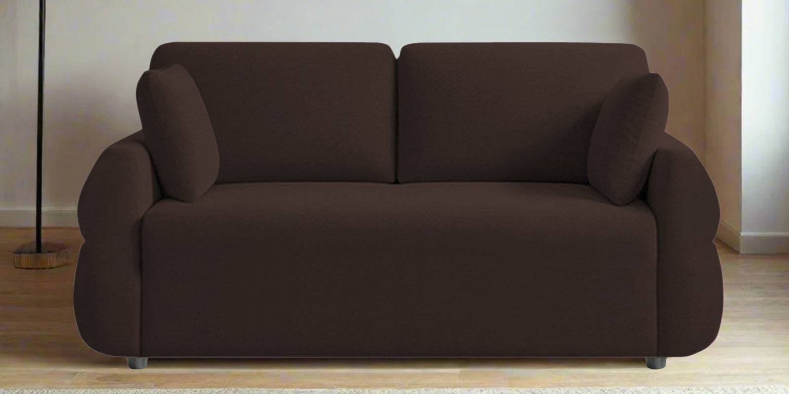 Jack Fabric 2 Seater Sofa In Coffee Brown Colour - Febonic Living