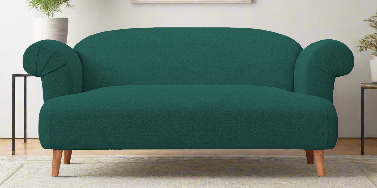 Barber Fabric 2 Seater Sofa In Sage Green Colour - Febonic Living