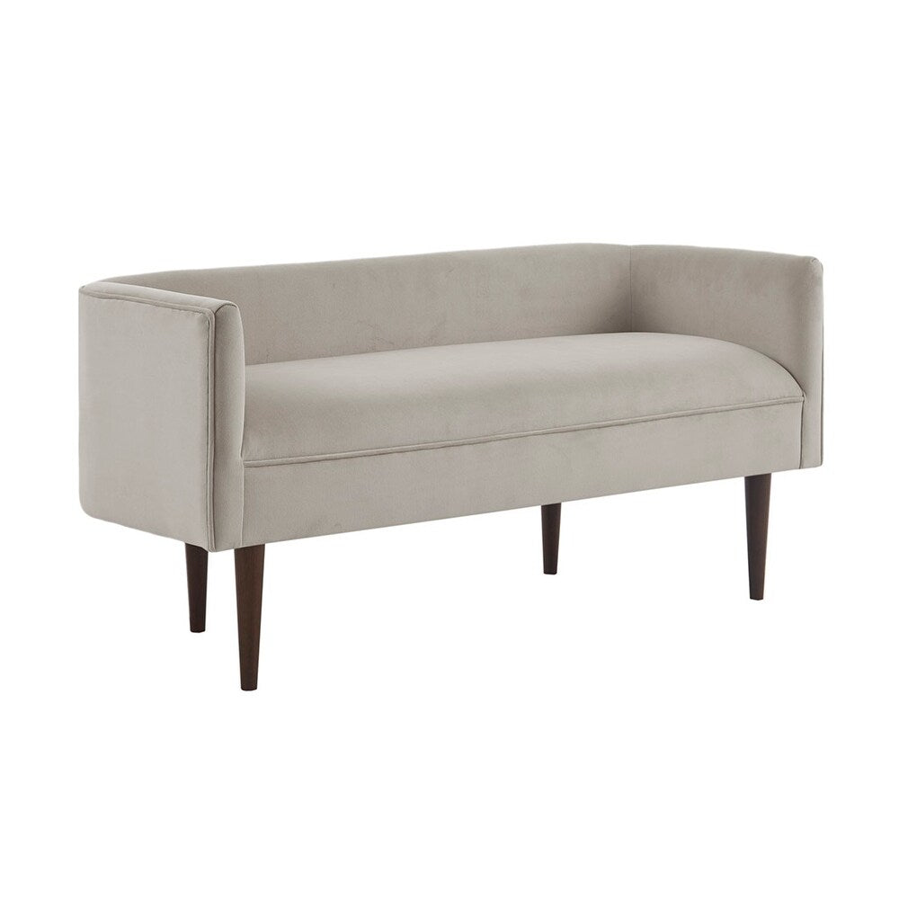 Doha Velvet 2 Seater Recamier In Cream Beige Colour - Febonic Living
