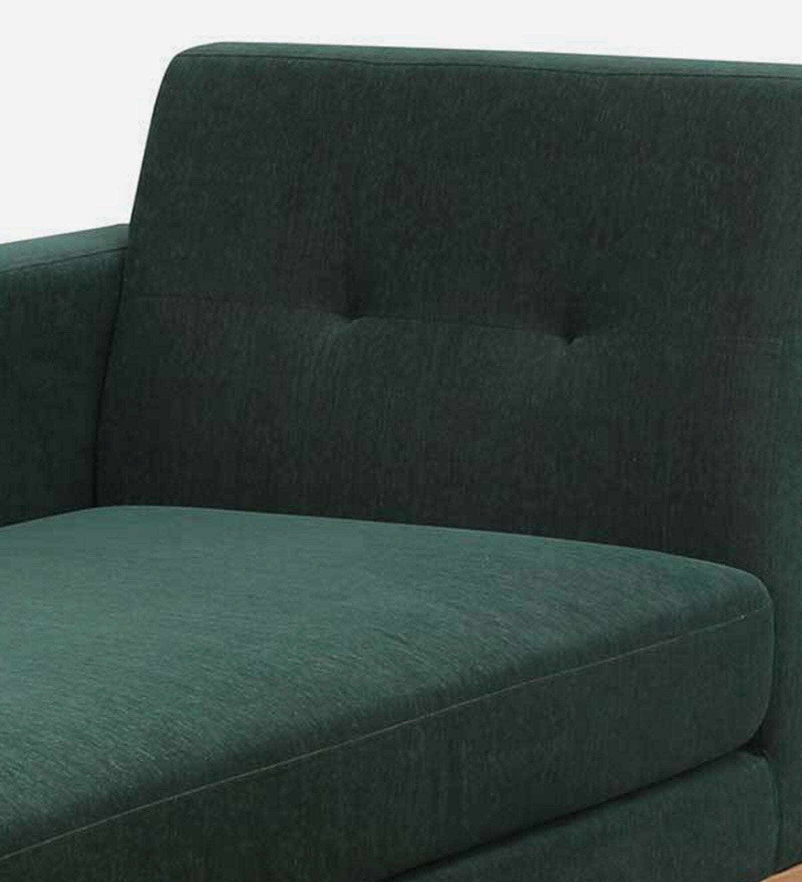 Ethos Fabric LHS Chaise Lounger In Green Colour - Febonic Living