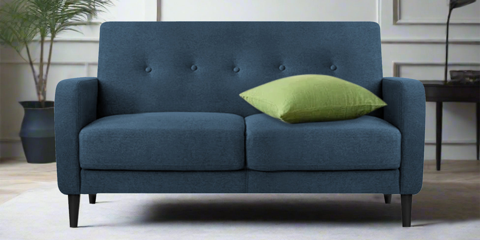Marq Fabric 2 Seater Sofa In Light Blue Colour - Febonic Living