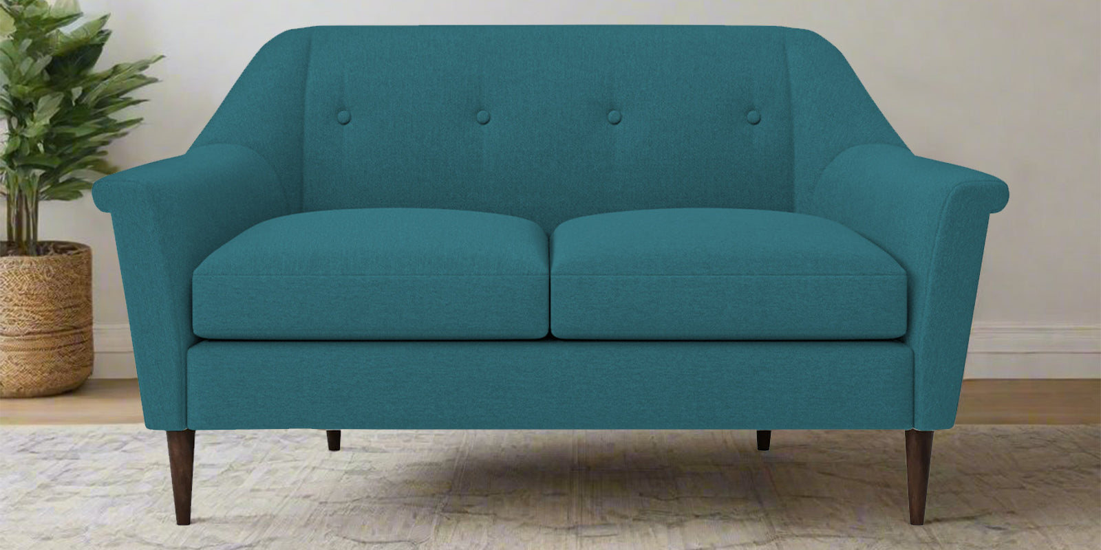 Homer Fabric 2 Seater Sofa In Water Blue Colour - Febonic Living